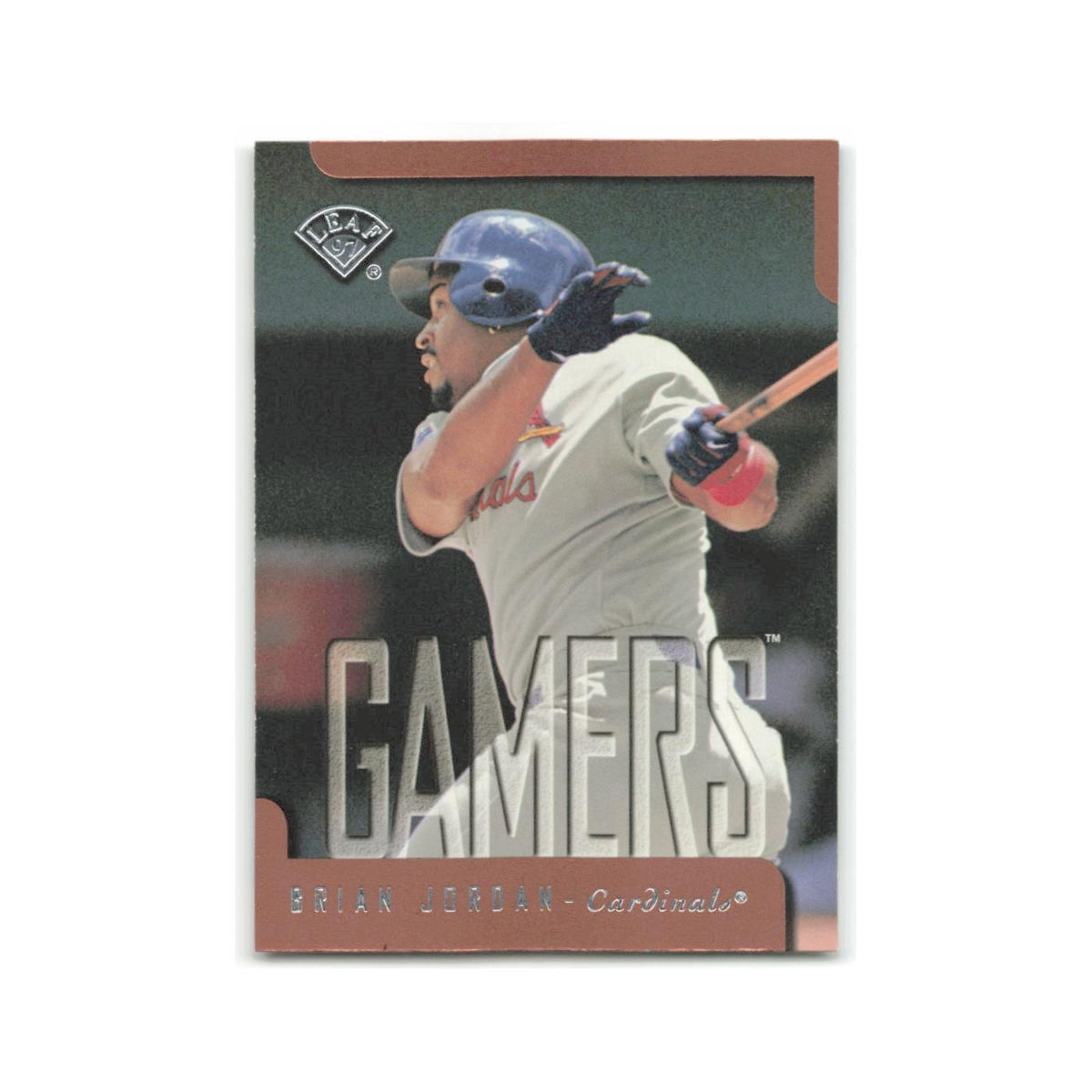 Brian Jordan 1997 Leaf #394 St. Louis Cardinals Baseball Card NM