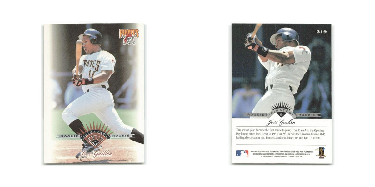 Jose Guillen Rookie 1997 Leaf #319 Pittsburgh Pirates Baseball Card NM