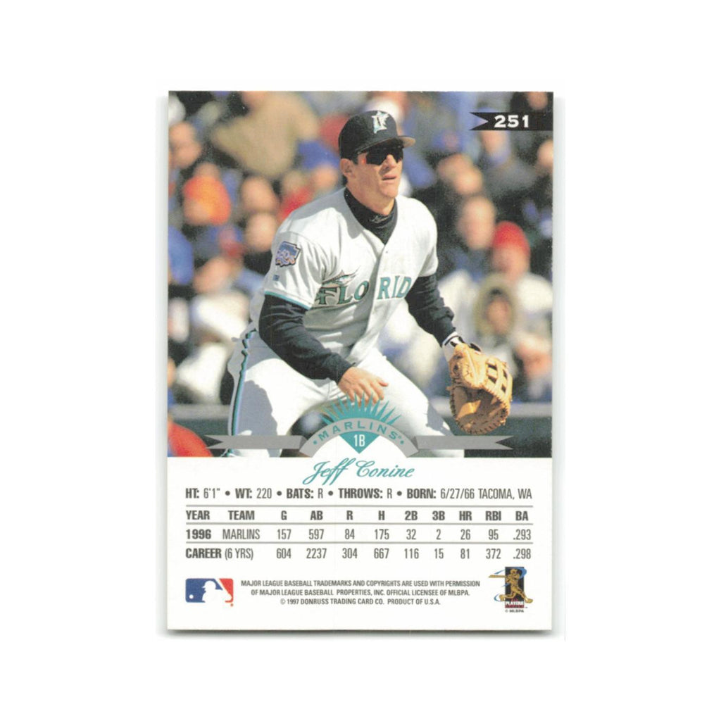 Jeff Conine 1997 Leaf #251 Florida Marlins Baseball Card NM