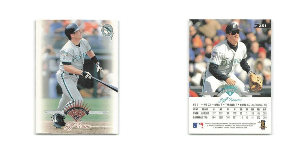 Jeff Conine 1997 Leaf #251 Florida Marlins Baseball Card NM