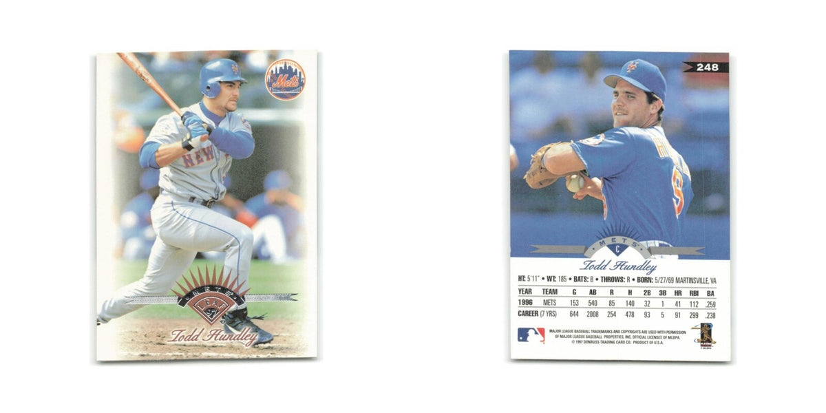 Todd Hundley 1997 Leaf #248 New York Mets Baseball Card NM