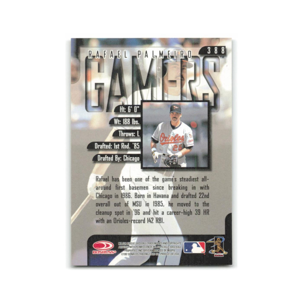Rafael Palmeiro 1997 Leaf #388 Baltimore Orioles Baseball Card NM