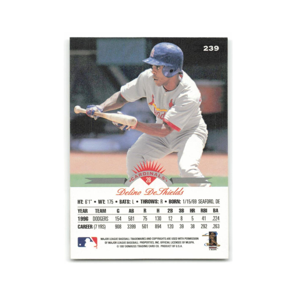 Delino DeShields 1997 Leaf #239 St. Louis Cardinals Baseball Card NM