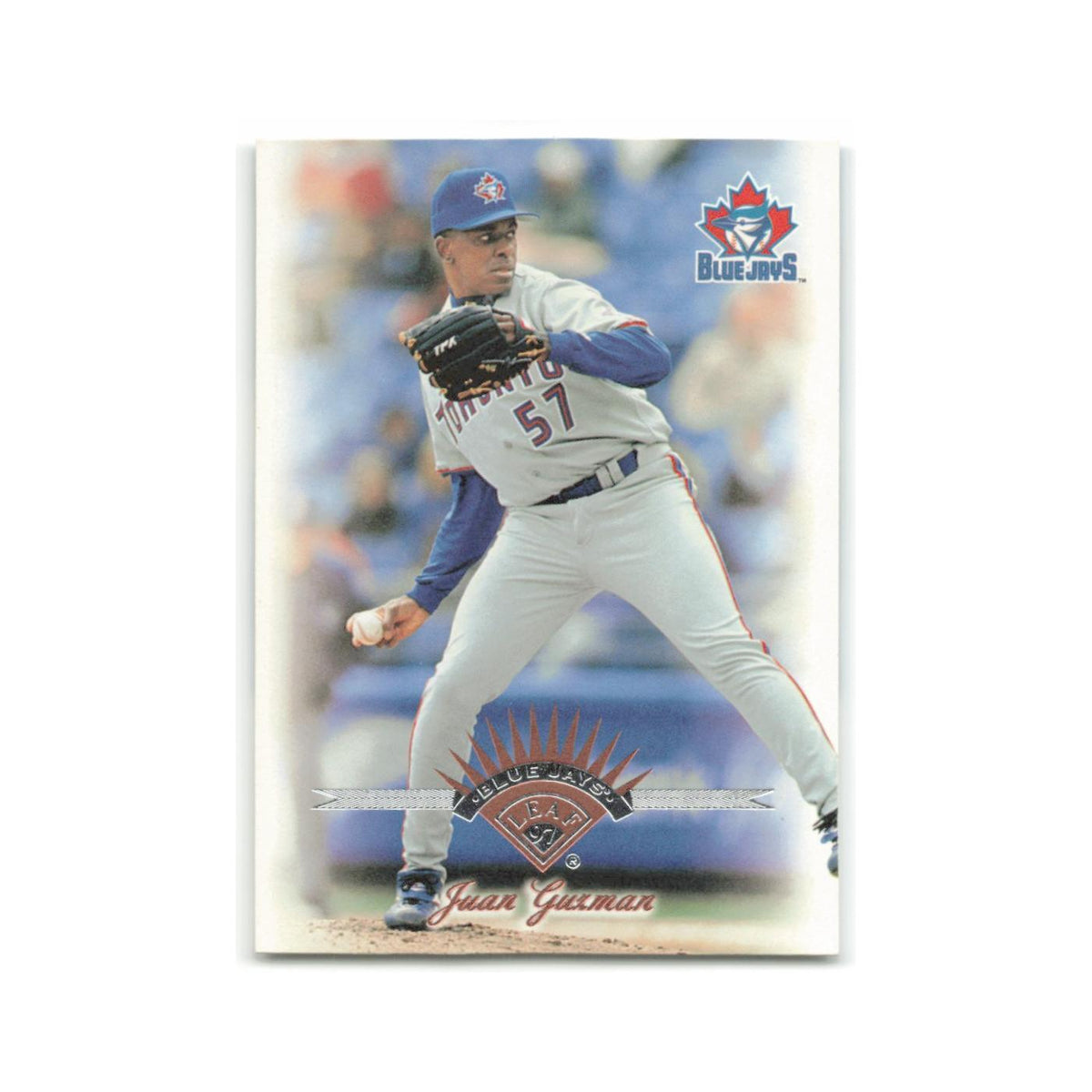 Juan Guzman 1997 Leaf #237 Toronto Blue Jays Baseball Card NM