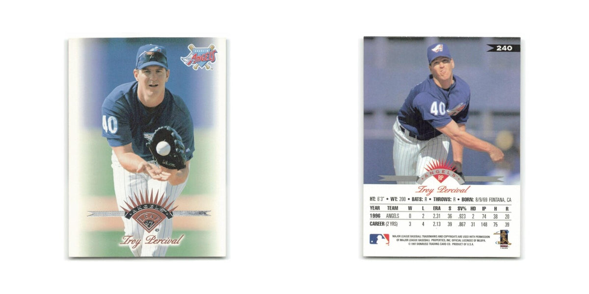 Troy Percival 1997 Leaf #240 Anaheim Angels Baseball Card NM