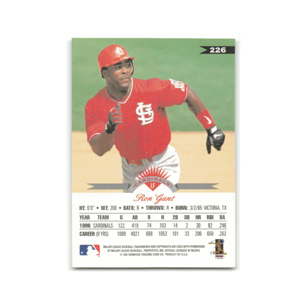 Ron Gant 1997 Leaf #226 St. Louis Cardinals Baseball Card NM