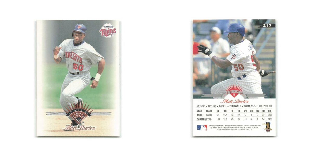 Matt Lawton 1997 Leaf #217 Minnesota Twins Baseball Card NM