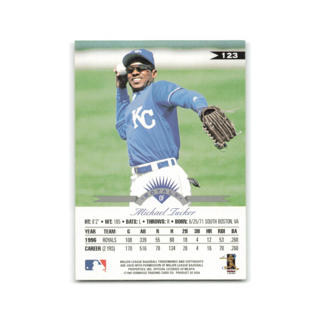 Michael Tucker 1997 Leaf #123 Kansas City Royals Baseball Card NM