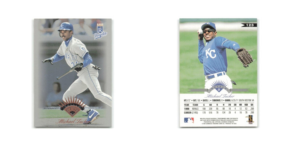 Michael Tucker 1997 Leaf #123 Kansas City Royals Baseball Card NM