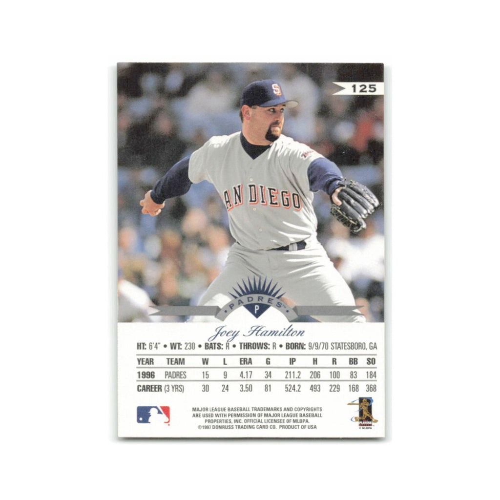 Joey Hamilton 1997 Leaf #125 San Diego Padres Baseball Card NM