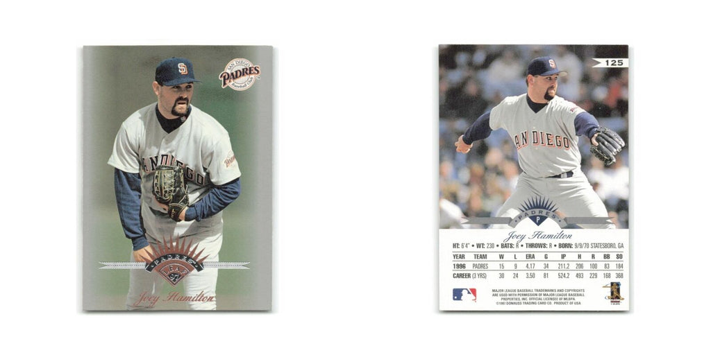 Joey Hamilton 1997 Leaf #125 San Diego Padres Baseball Card NM