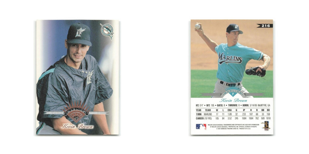Kevin Brown 1997 Leaf #216 Florida Marlins Baseball Card NM