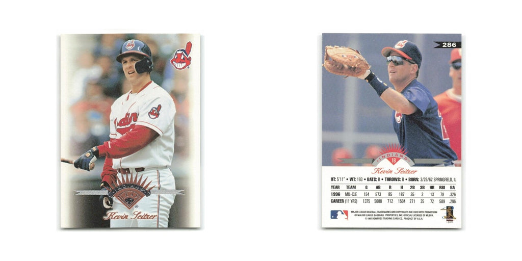 Kevin Seitzer 1997 Leaf #286 Cleveland Indians Baseball Card NM