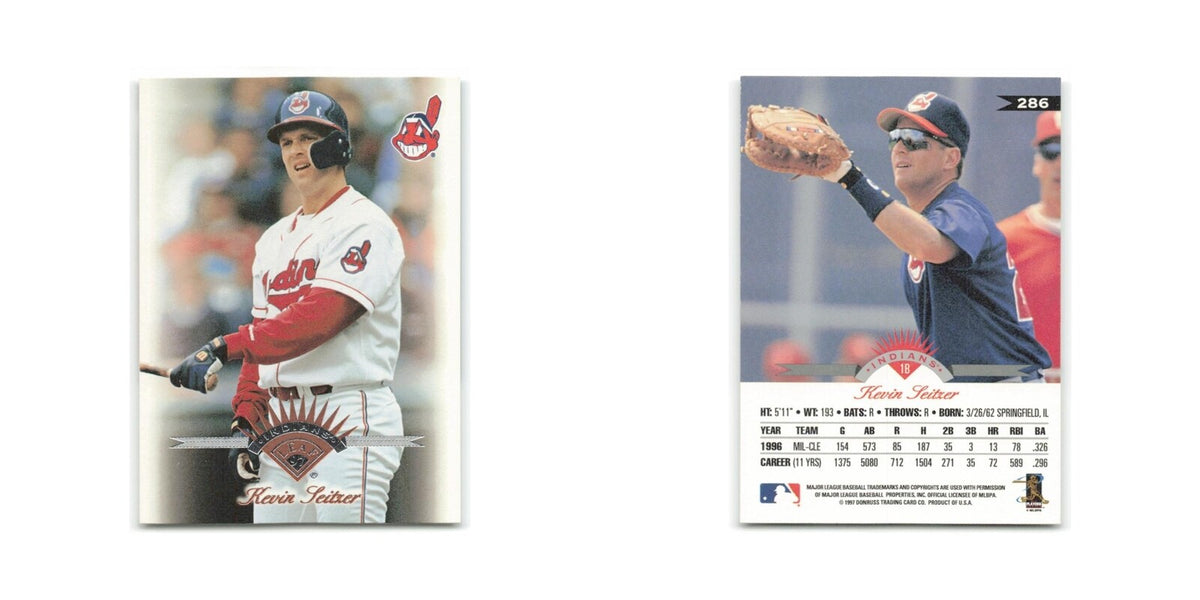 Kevin Seitzer 1997 Leaf #286 Cleveland Indians Baseball Card NM