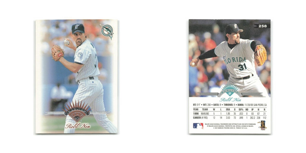 Robb Nen 1997 Leaf #258 Florida Marlins Baseball Card NM
