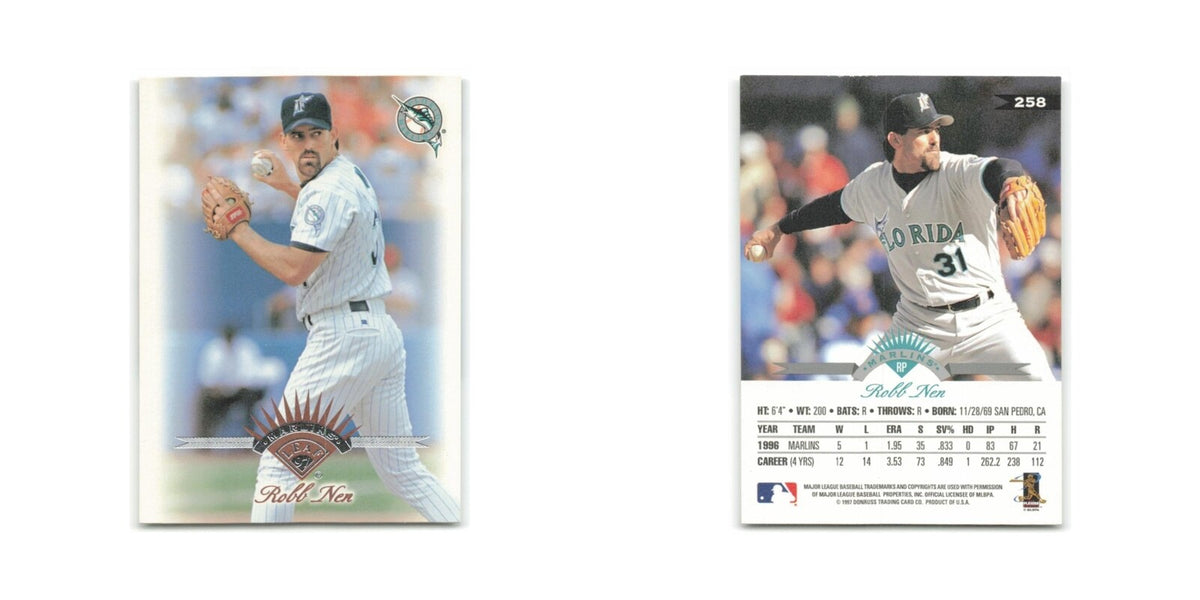 Robb Nen 1997 Leaf #258 Florida Marlins Baseball Card NM