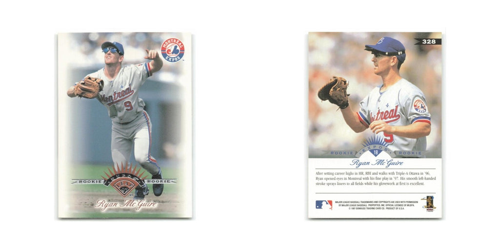 Ryan McGuire Rookie 1997 Leaf #328 Montreal Expos Baseball Card NM