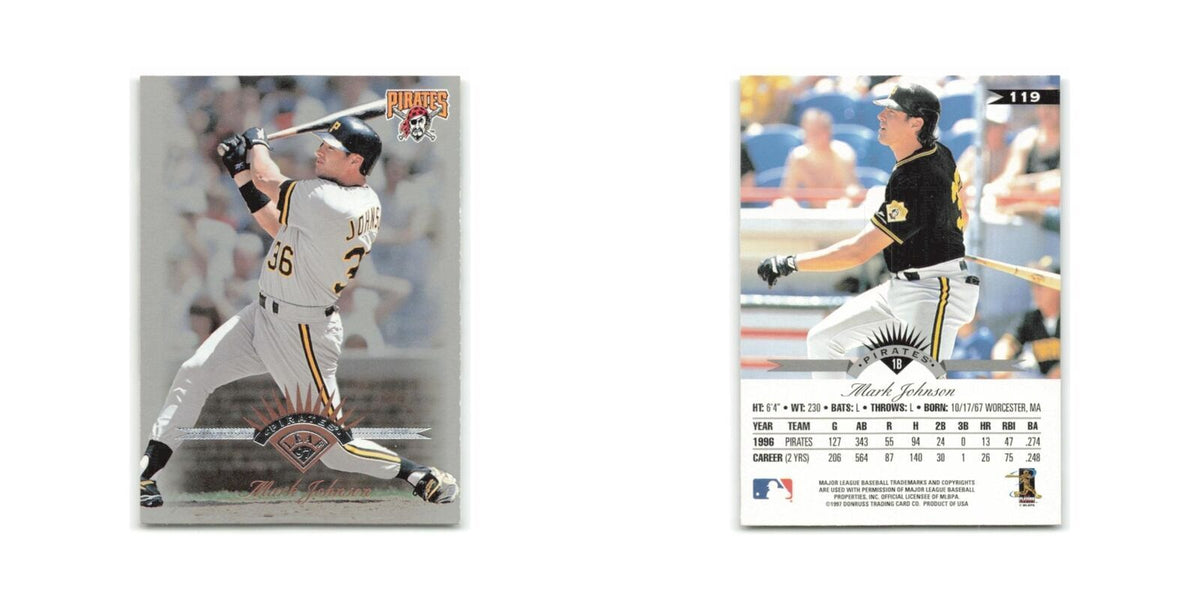 Mark Johnson 1997 Leaf #119 Pittsburgh Pirates Baseball Card NM