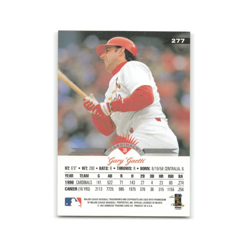Gary Gaetti 1997 Leaf #277 St. Louis Cardinals Baseball Card NM