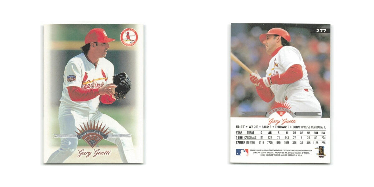 Gary Gaetti 1997 Leaf #277 St. Louis Cardinals Baseball Card NM