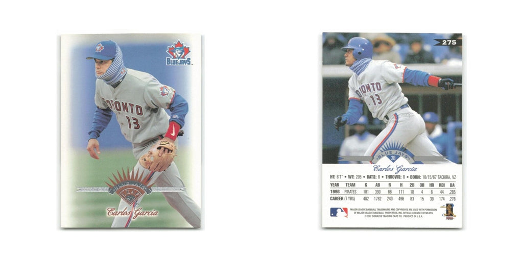 Carlos Garcia 1997 Leaf #275 Toronto Blue Jays Baseball Card NM