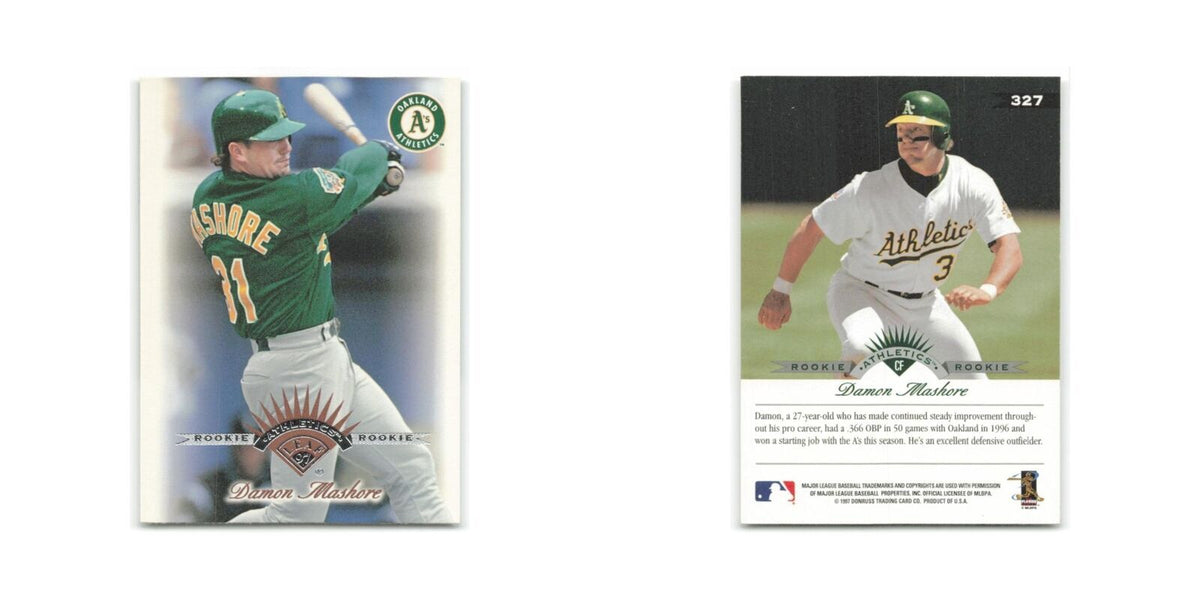 Damon Mashore Rookie 1997 Leaf #327 Oakland Athletics Baseball Card NM