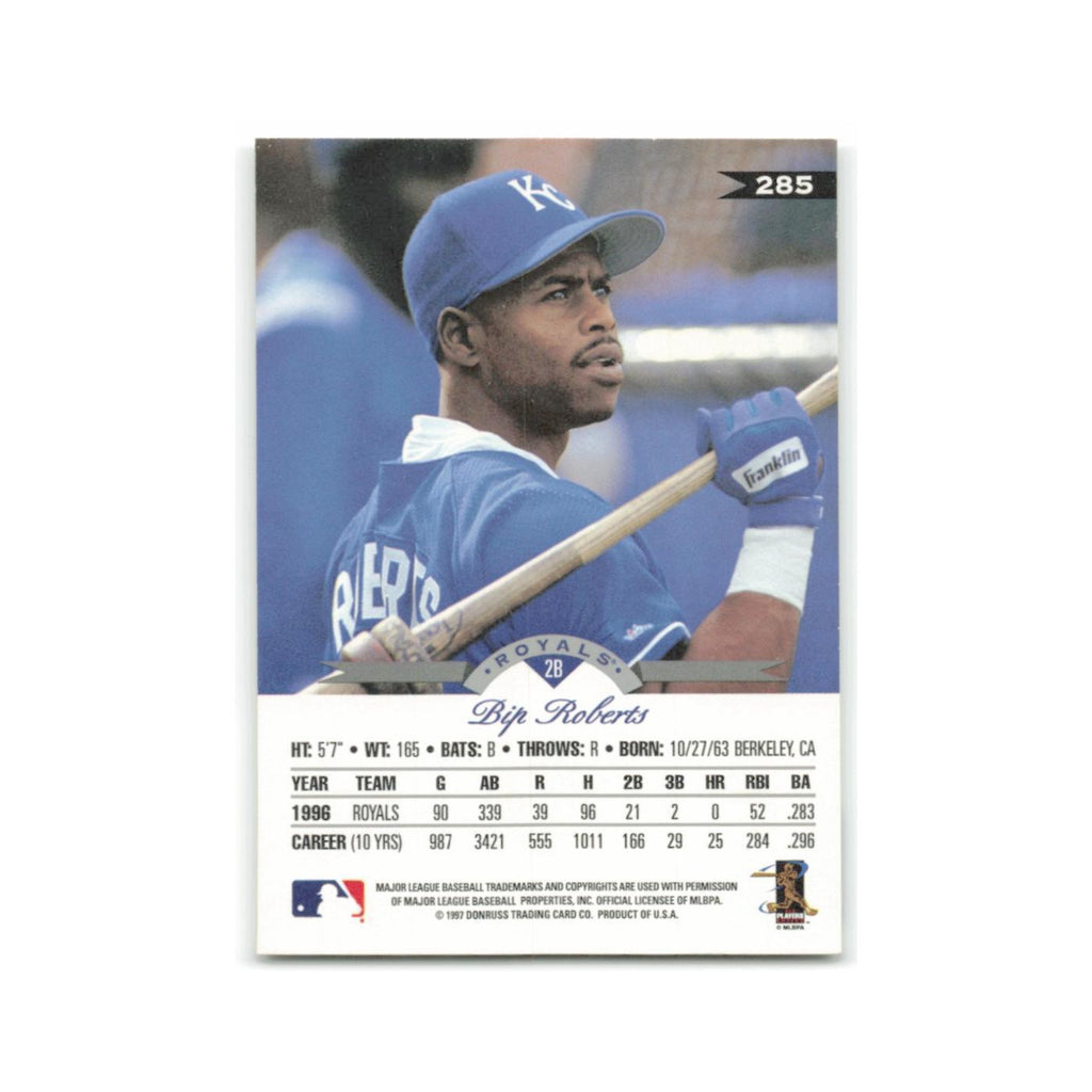 Bip Roberts 1997 Leaf #285 Kansas City Royals Baseball Card NM