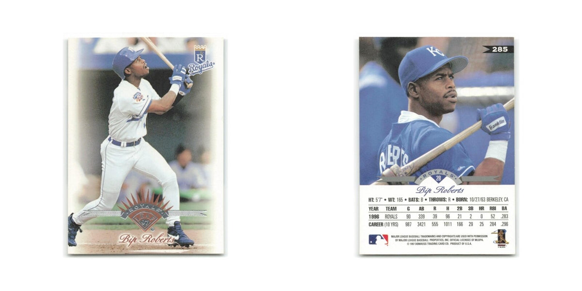 Bip Roberts 1997 Leaf #285 Kansas City Royals Baseball Card NM