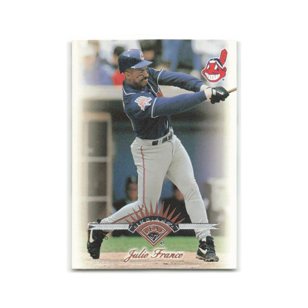 Julio Franco 1997 Leaf #236 Cleveland Indians Baseball Card NM