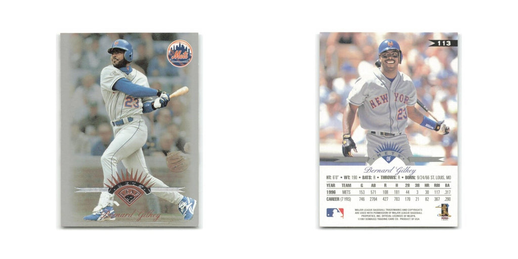 Bernard Gilkey 1997 Leaf #113 New York Mets Baseball Card NM