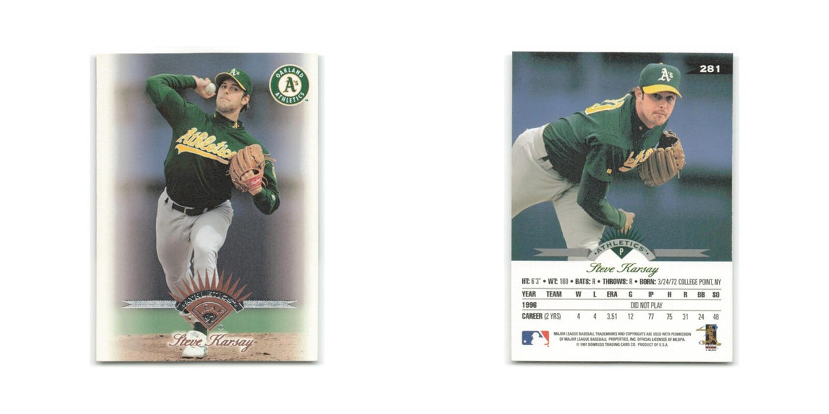 Steve Karsay 1997 Leaf #281 Oakland Athletics Baseball Card NM