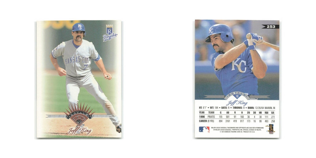 Jeff King 1997 Leaf #253 Kansas City Royals Baseball Card NM