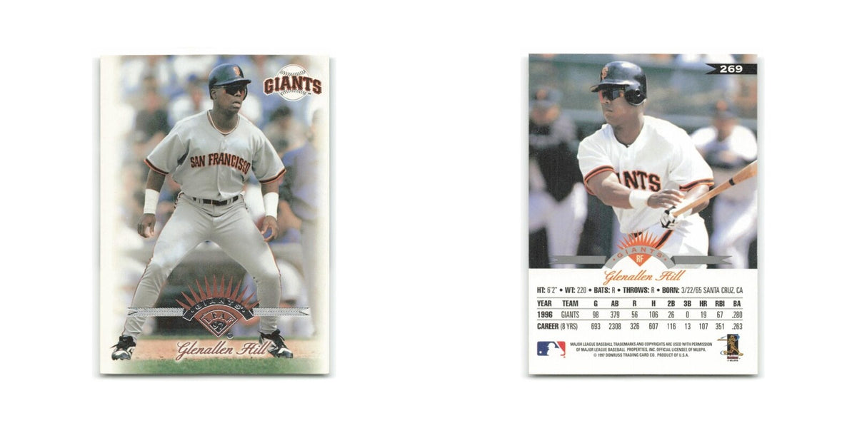 Glenallen Hill 1997 Leaf #269 San Francisco Giants Baseball Card NM