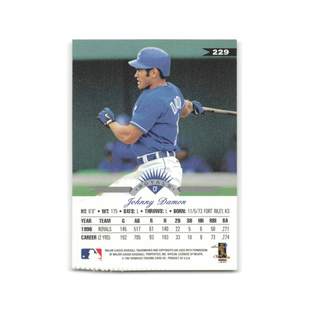 Johnny Damon 1997 Leaf #229 Kansas City Royals Baseball Card NM