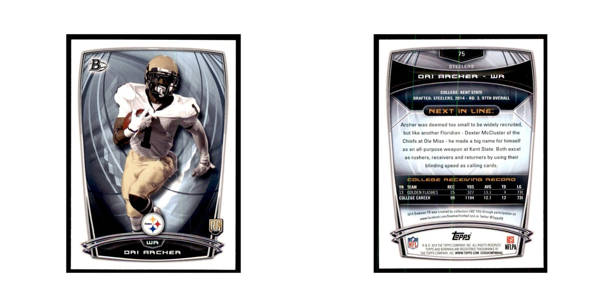 2014 Bowman Dri Archer RC Football Cards #75