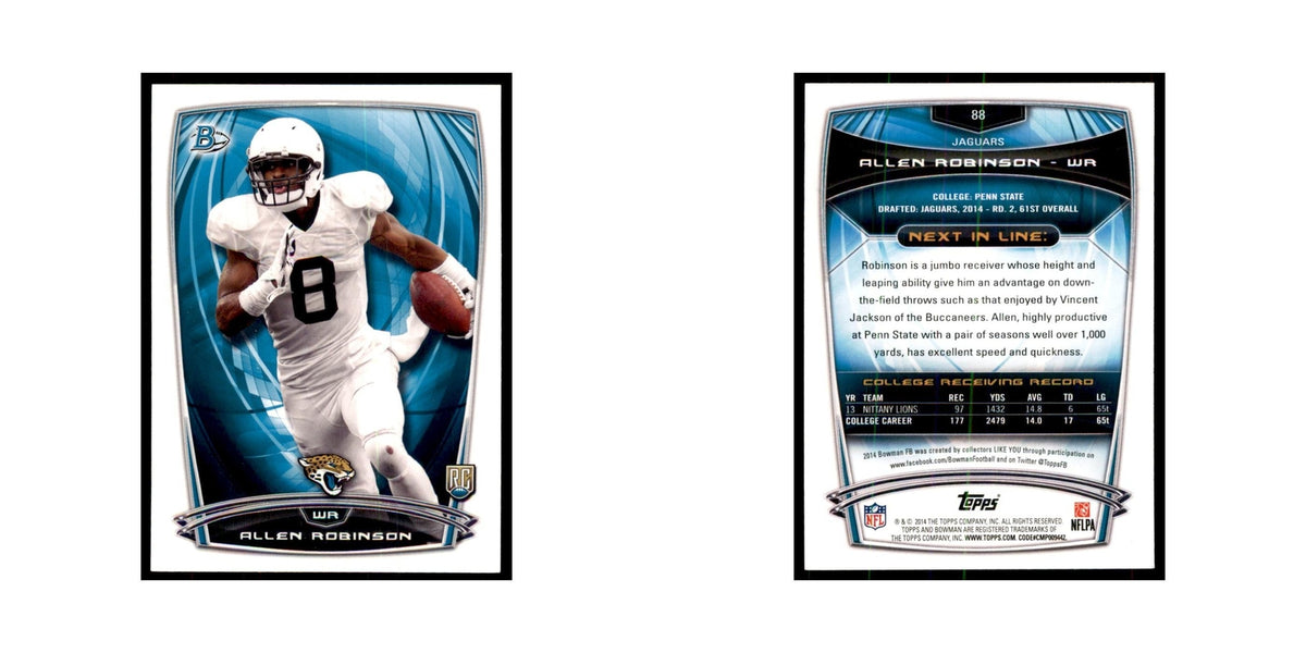 2014 Bowman Allen Robinson RC Football Cards #88