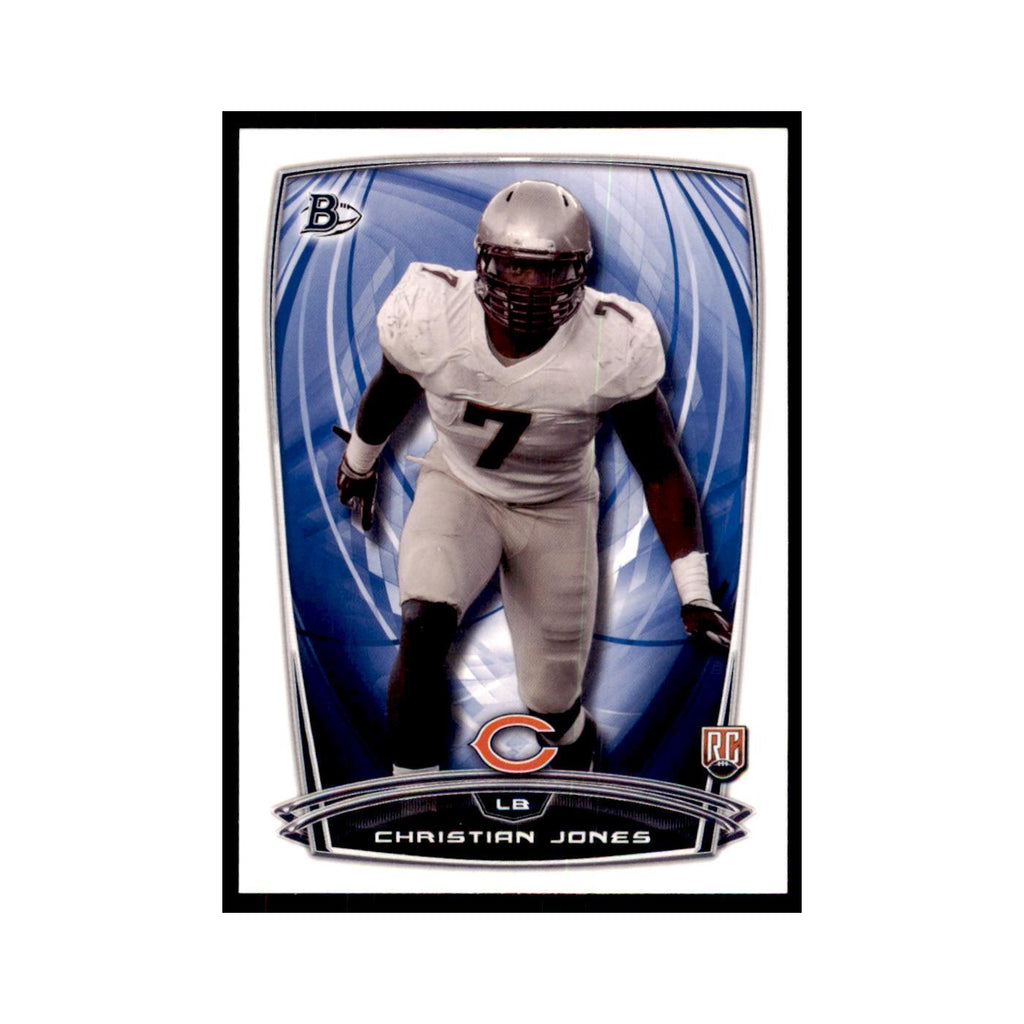 2014 Bowman Christian Jones RC Football Cards #67