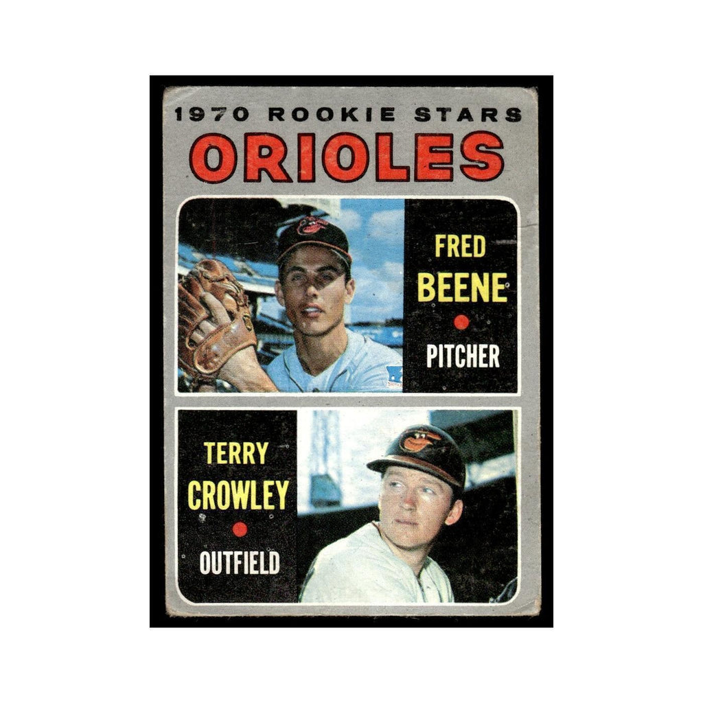 1970 Topps (Damaged) Fred Beene/Terry Crowley RC Orioles #121