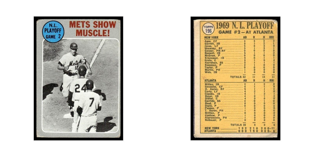 1970 Topps (Damaged) Mets Show Muscle! Mets #196