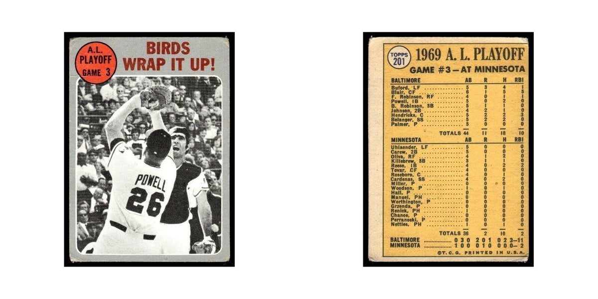 1970 Topps (Damaged) Birds Wrap It Up! Orioles #201