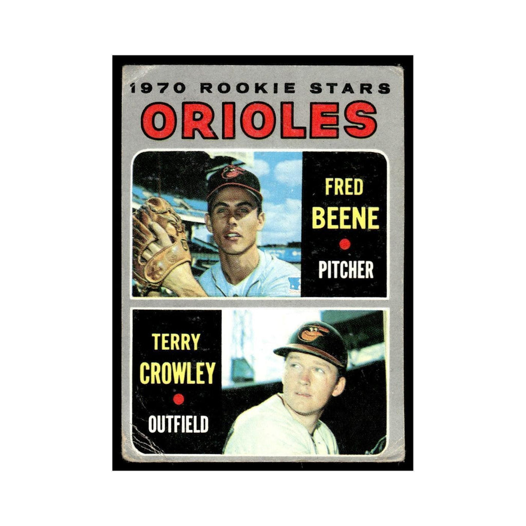 1970 Topps (Damaged) Fred Beene/Terry Crowley RC Orioles #121