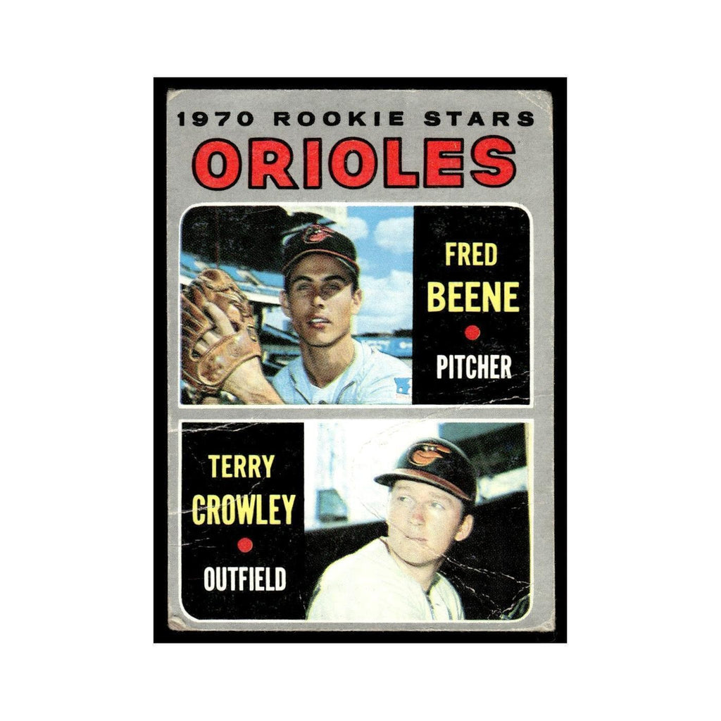 1970 Topps (Damaged) Fred Beene/Terry Crowley RC Orioles #121