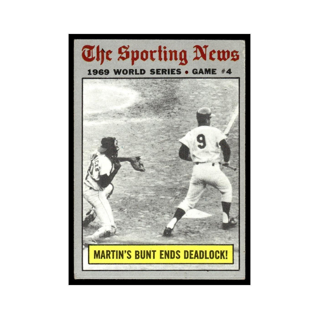 1970 Topps (Damaged) Martin's Bunt Ends Deadlock! #308