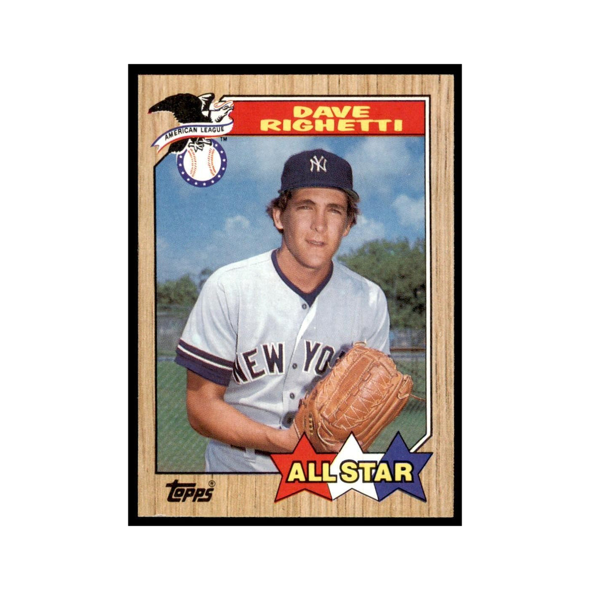 1987 Topps Dave Righetti Baseball Cards #616
