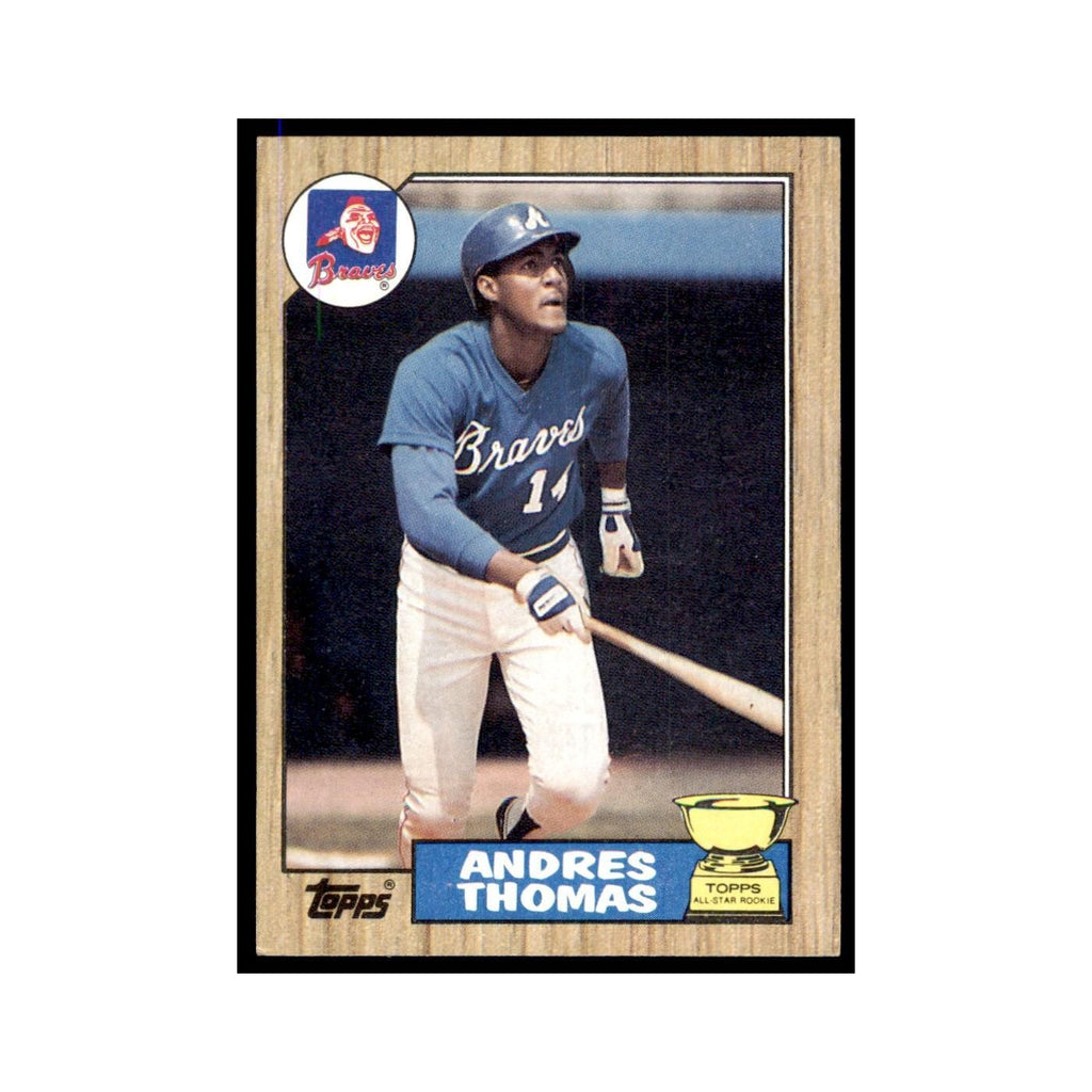 1987 Topps Andres Thomas Baseball Cards #296