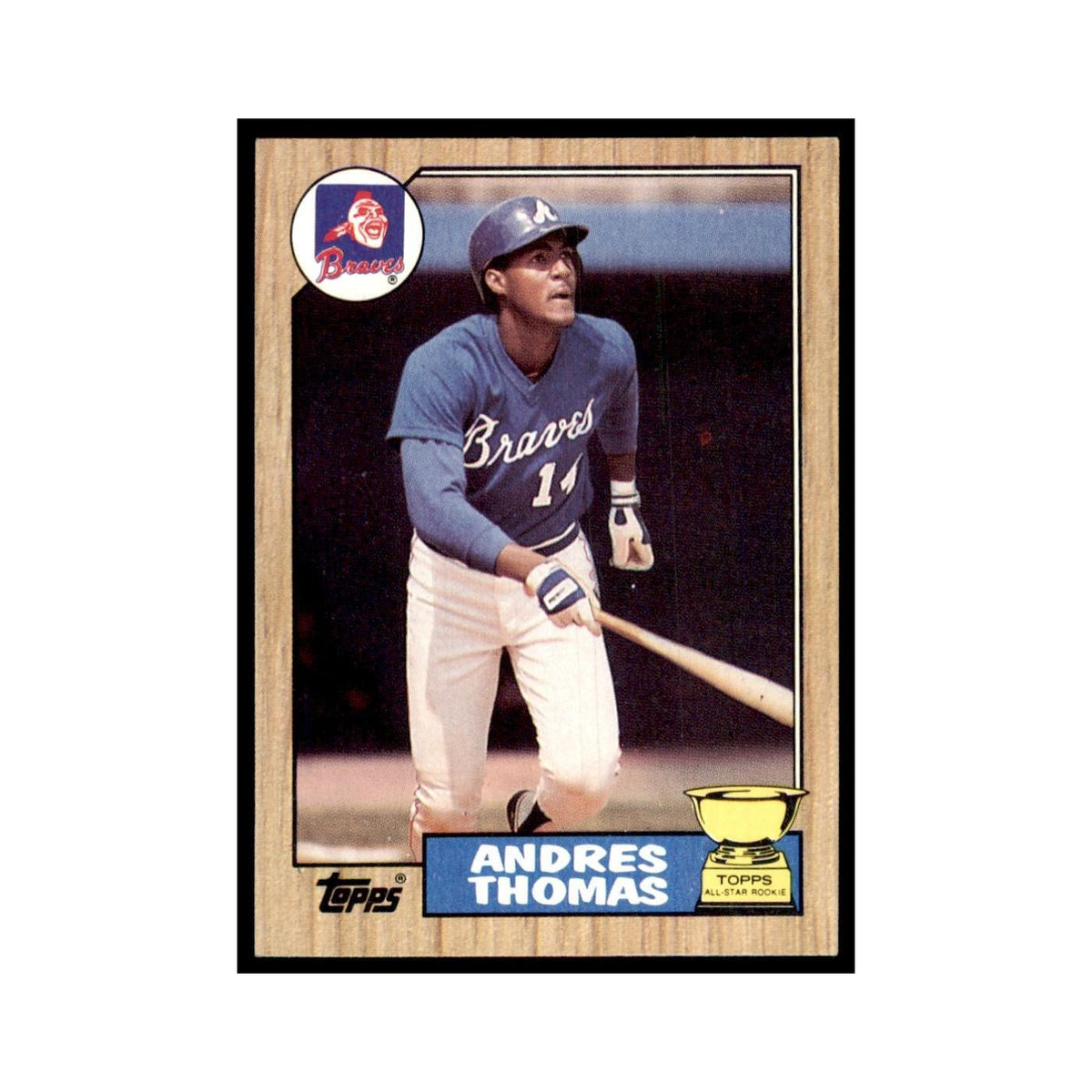 1987 Topps Andres Thomas Baseball Cards #296