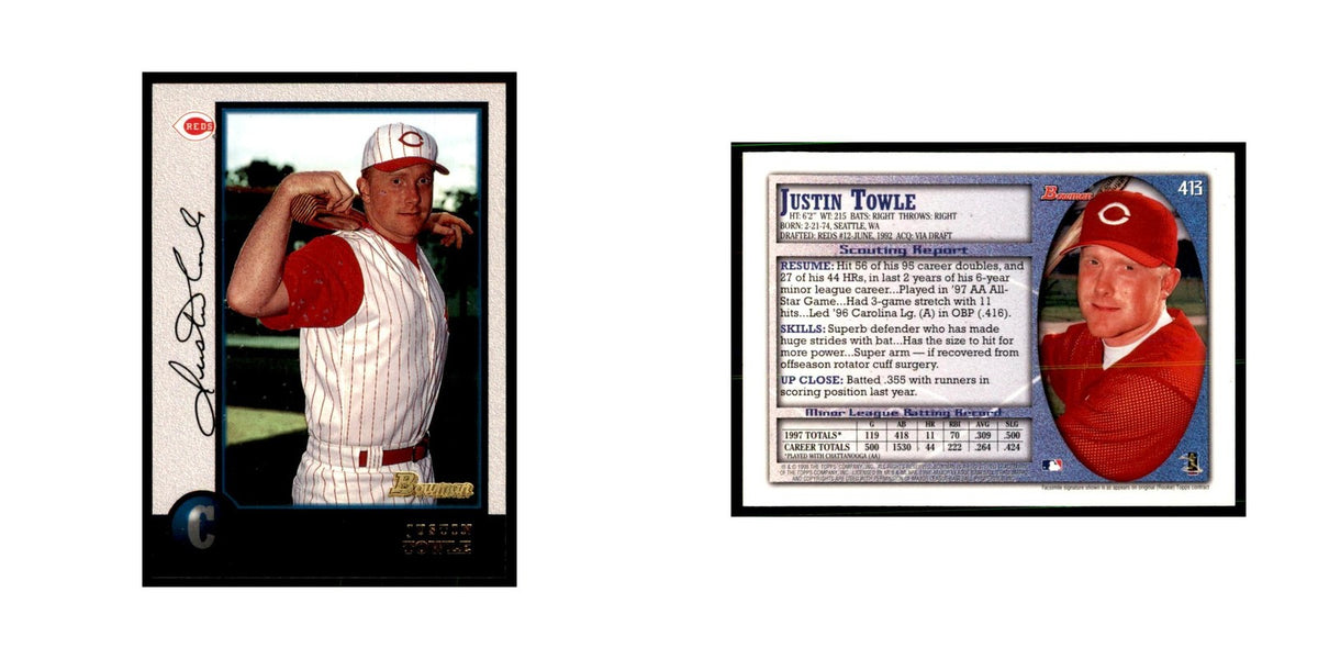 1998 Bowman Justin Towle Baseball Cards #413