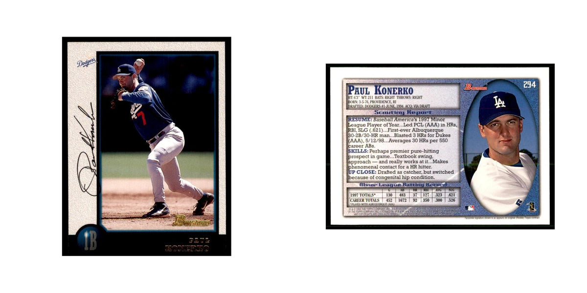 1998 Bowman Paul Konerko Baseball Cards #294