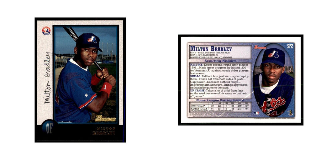 1998 Bowman Milton Bradley Baseball Cards #372