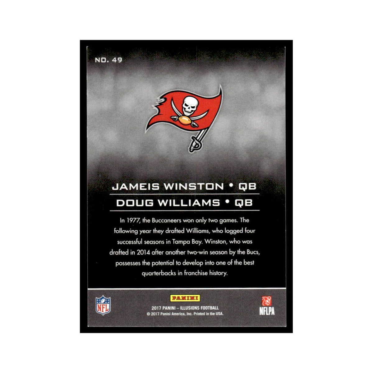 Jameis Winston Doug Williams 2017 Panini Illusions #49 Tampa Bay Buccaneers NM